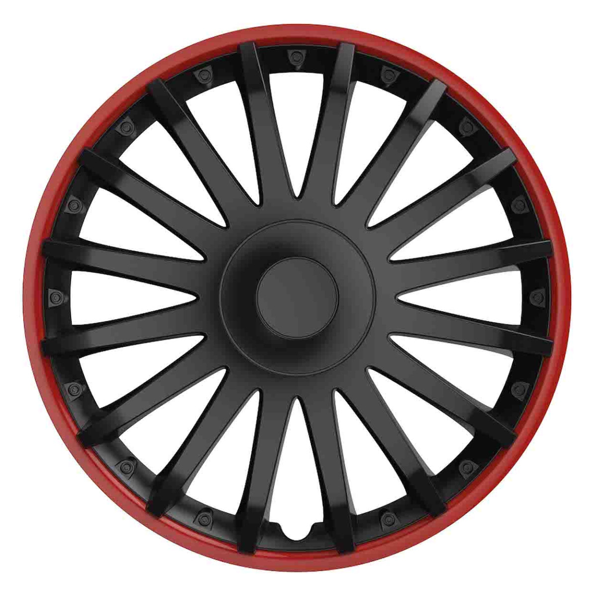 Wheel cover 1 pc. Crystal, black and red 16"