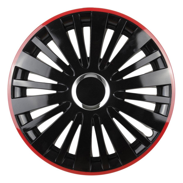 Wheel cover 1 pc. Falcon, black and red 14"