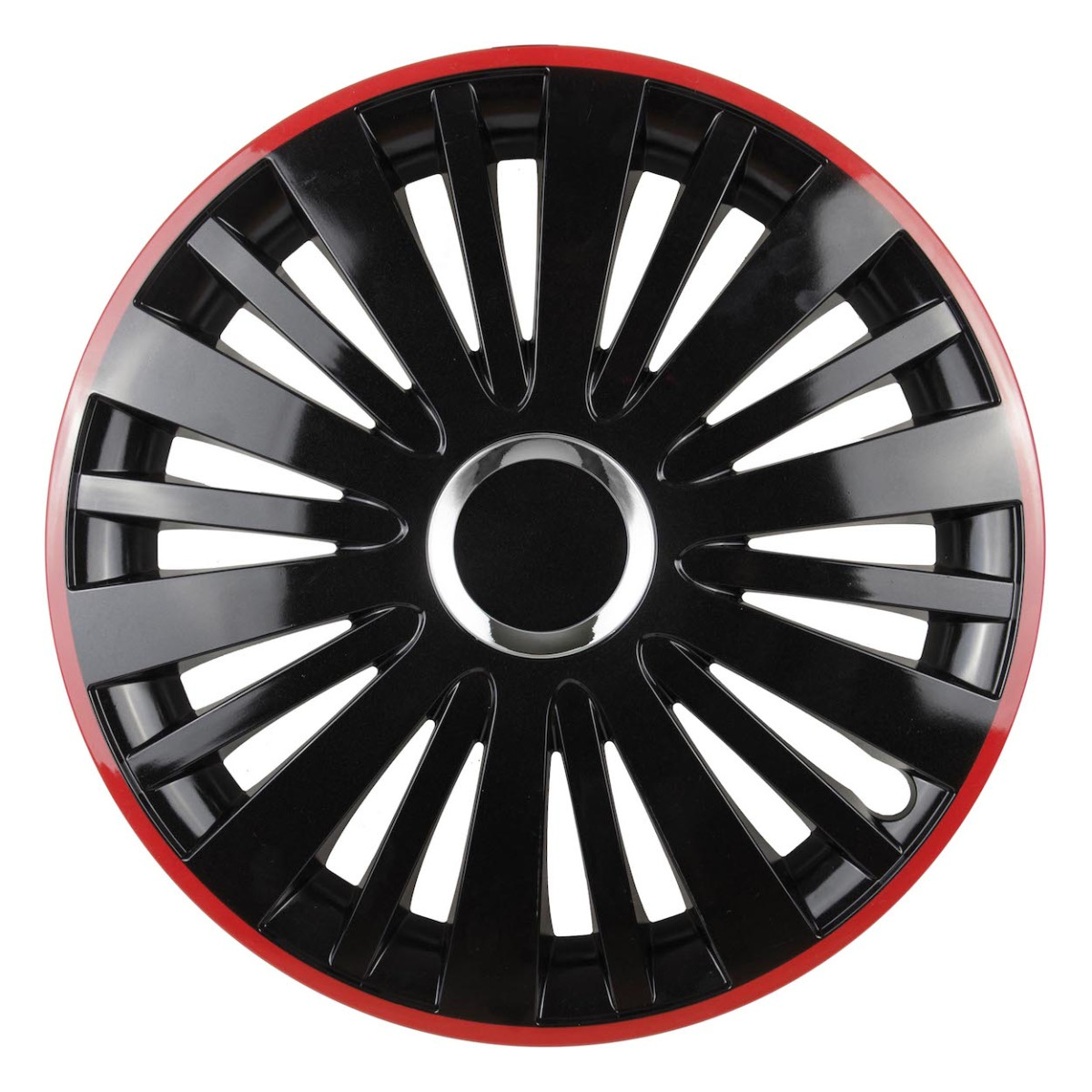 Wheel cover 1 pc. Falcon, black and red 16"