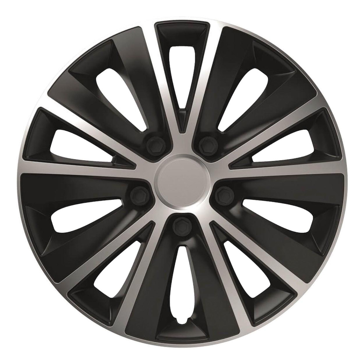 Wheel cover 1 pc. Rapide, black and silver 16" 