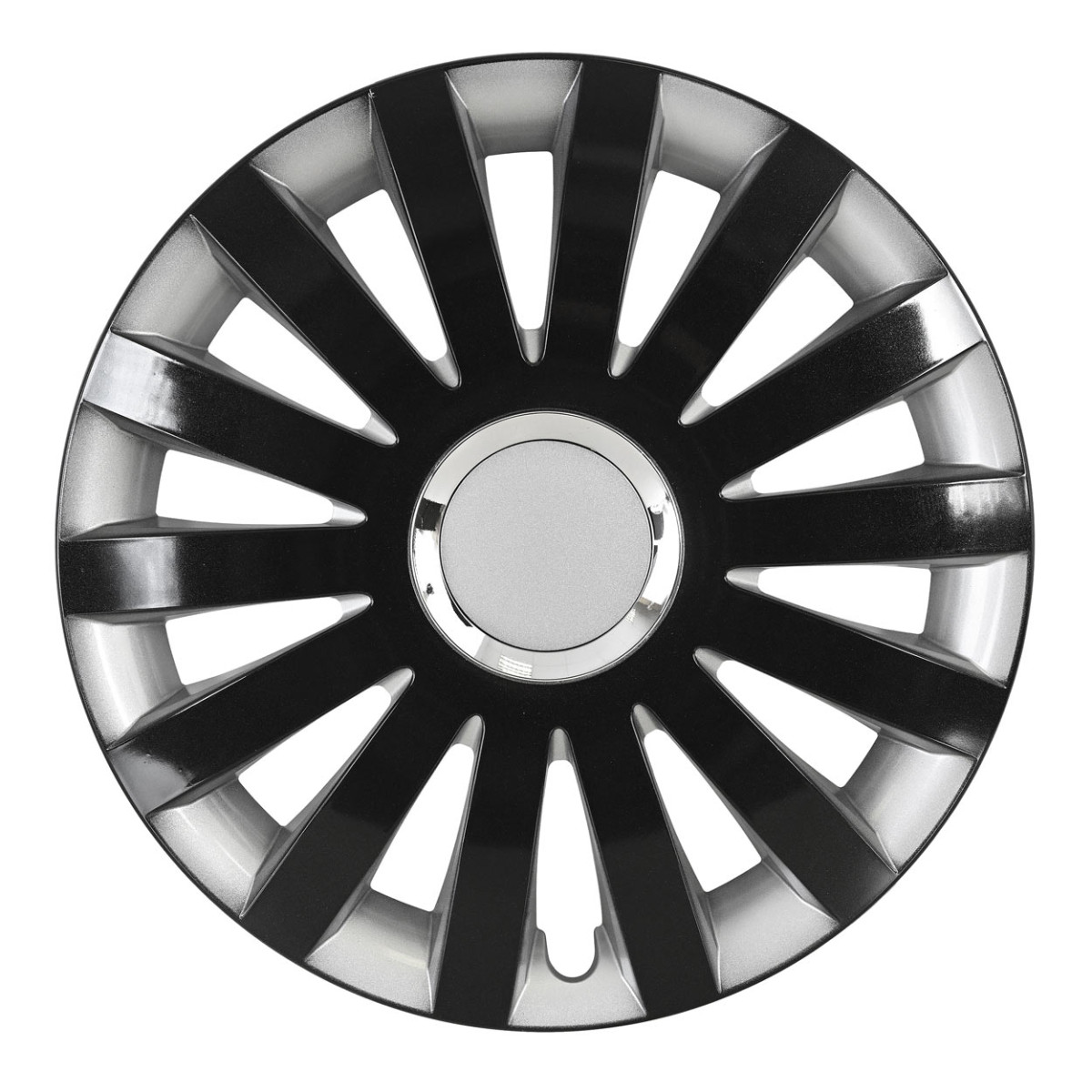 Wheel cover 1 pc. SAIL, silver and black 15"