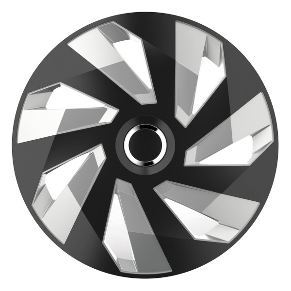 Wheel cover 1 pc. Vector RC, black and silver 16"