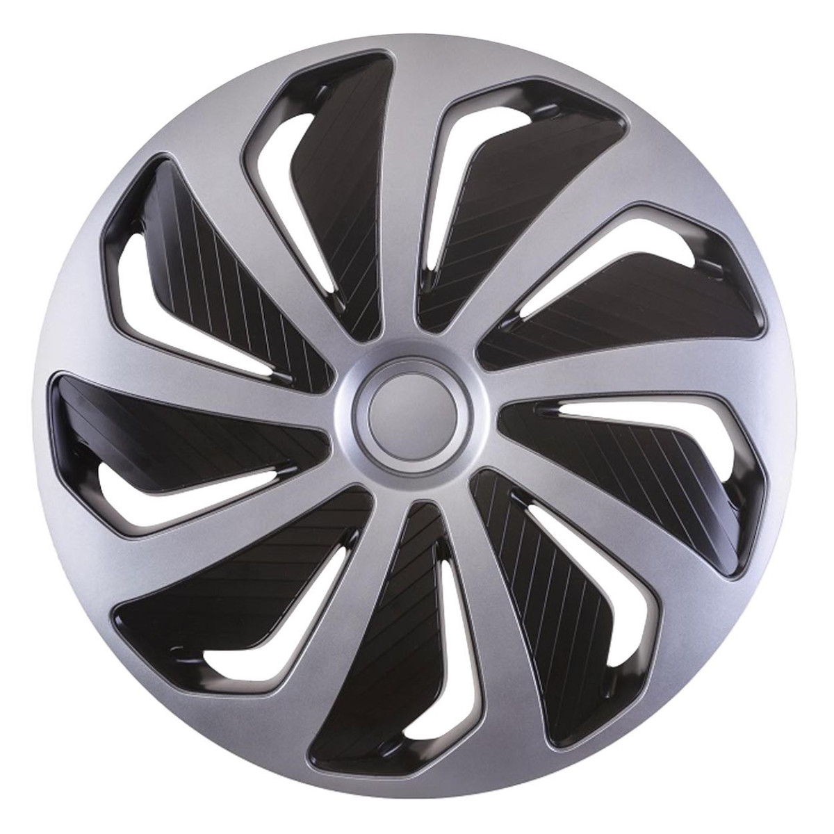 Wheel cover 1 pc. Wind, black and silver 14"