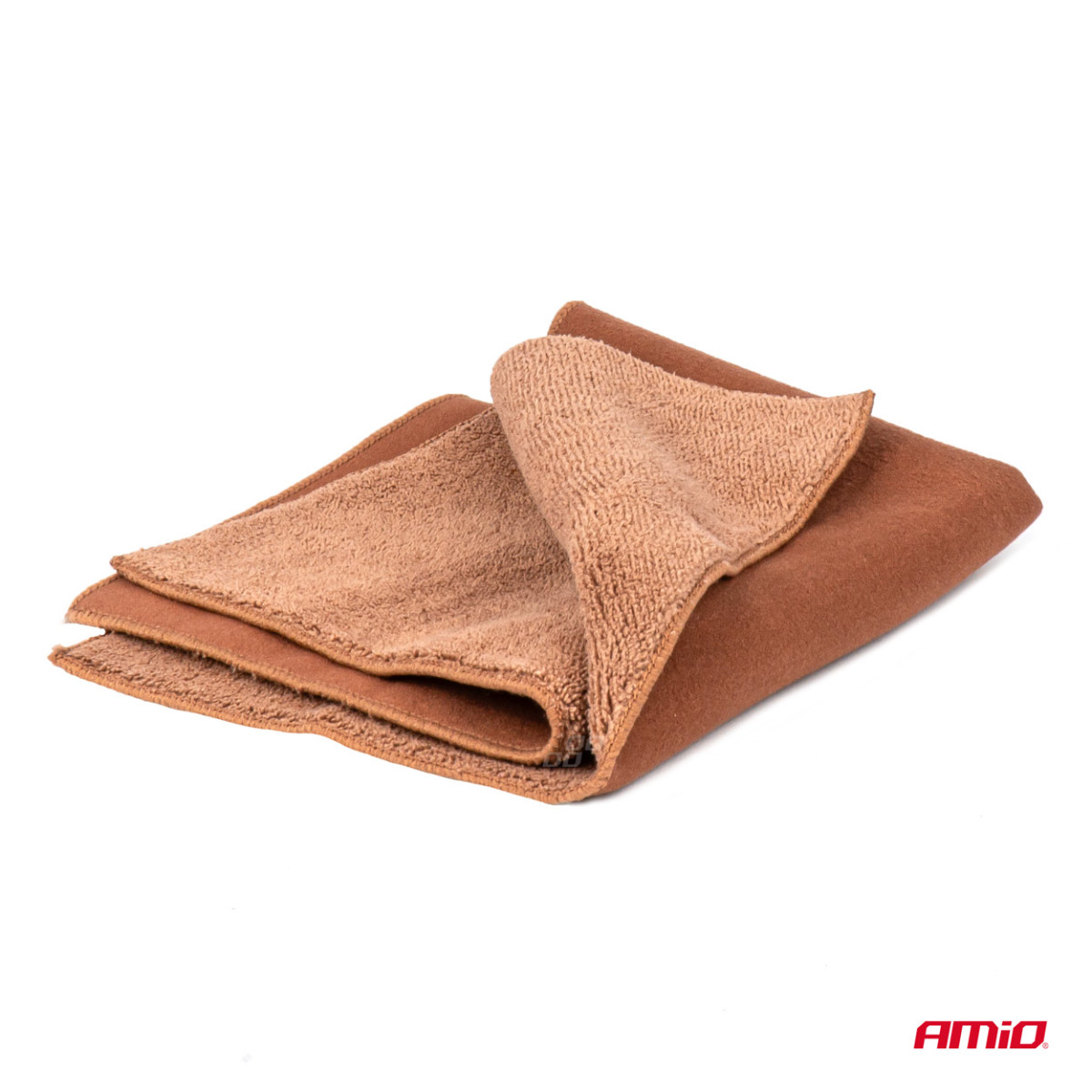 Microfiber cloth 2in1 CORAL+SUEDE 30×30 cm, 500 g/m², AMIO-03982