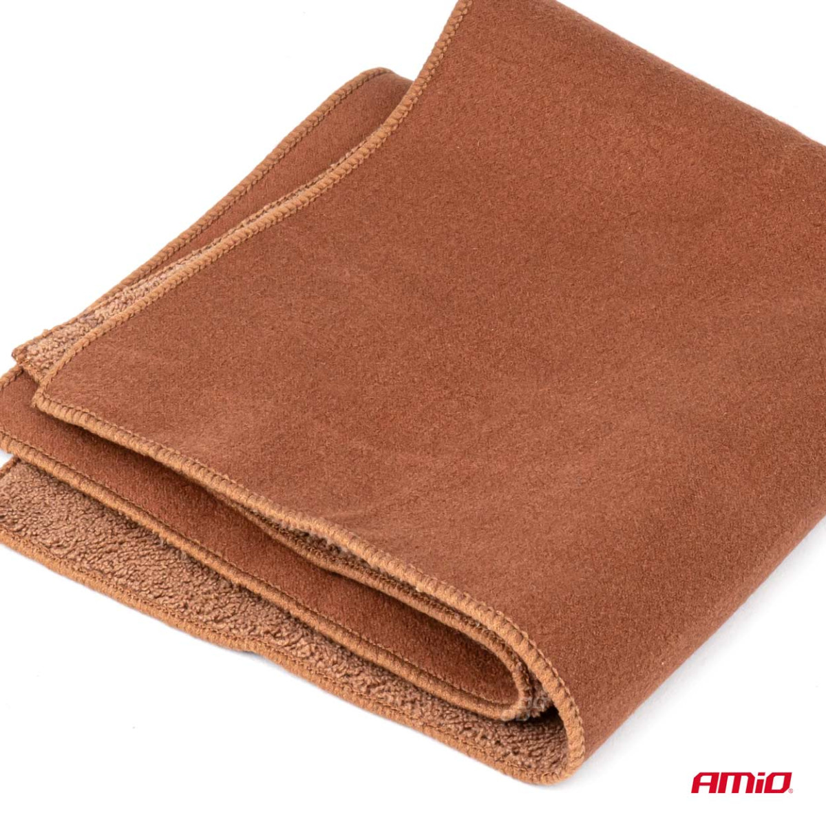 Microfiber cloth 2in1 CORAL+SUEDE 30×30 cm, 500 g/m², AMIO-03982