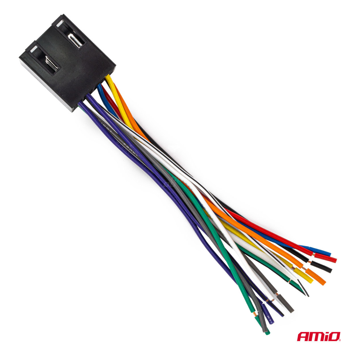 Integrated ISO CCA 13 PIN male connector, 5A, 12V, AMIO-04445