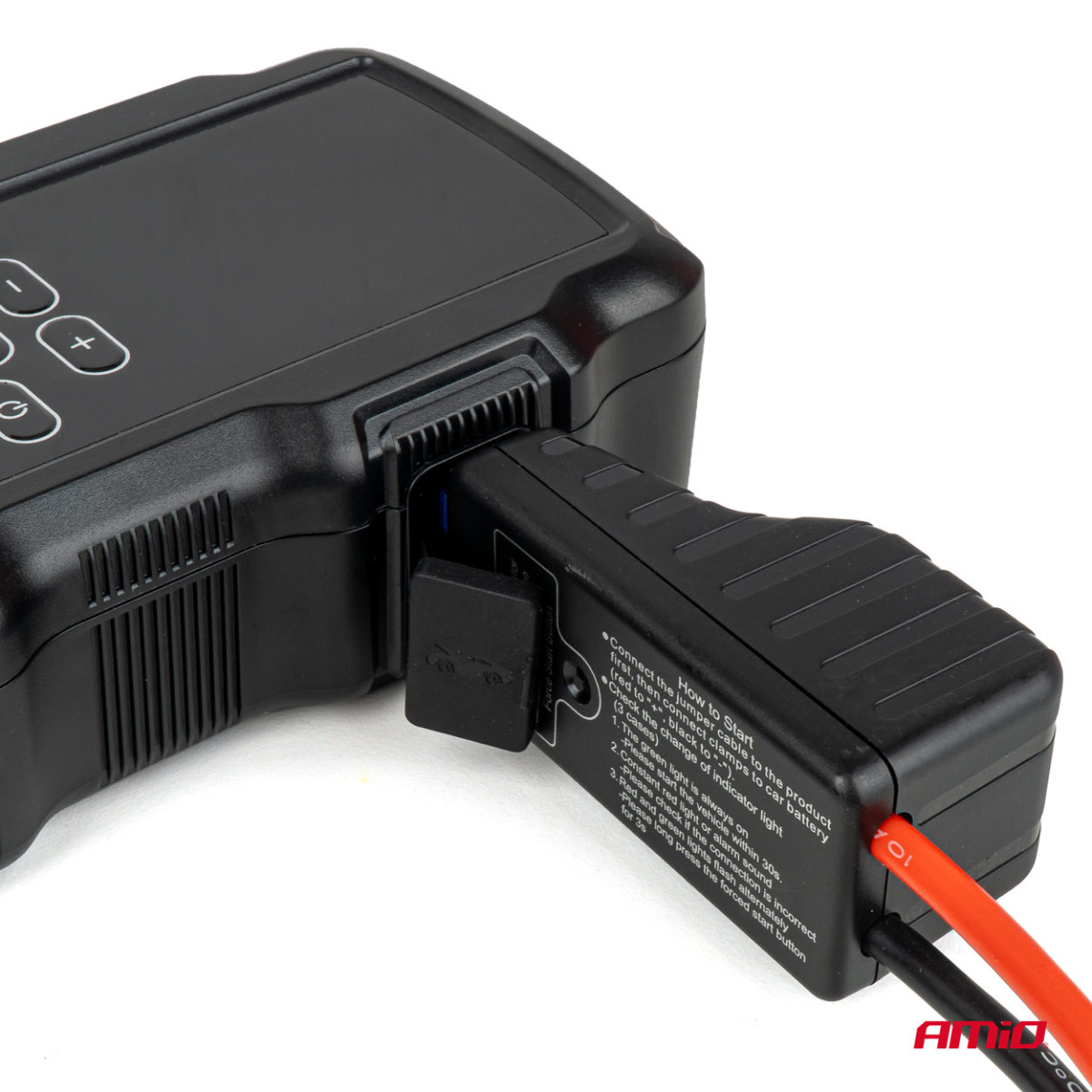 4-in-1 jump starter with compressor / Powerbank 12V 17Ah 900A, AMIO-05126