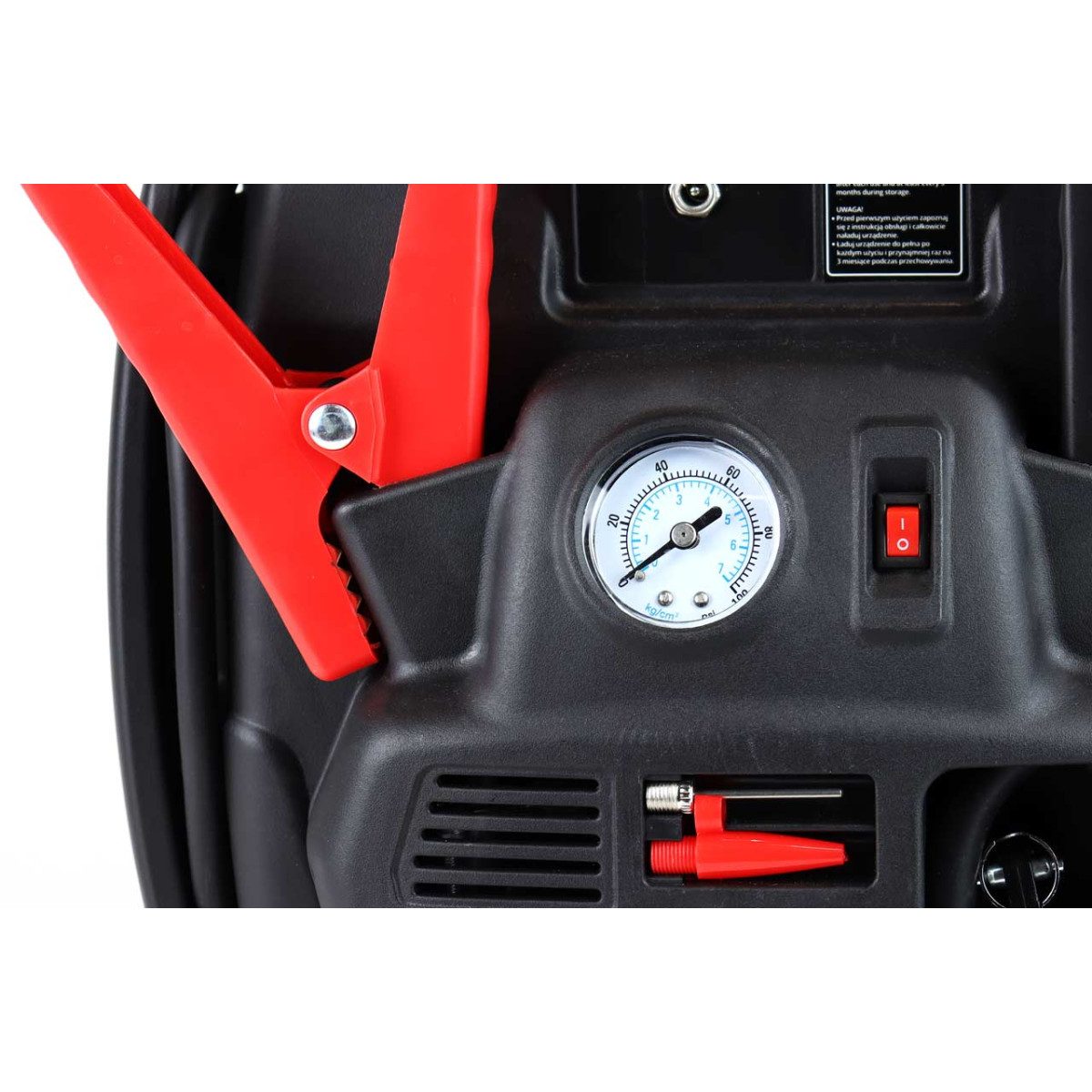 4in1 Car Jump Starter/LED/Compressor/Powerbank 12V 17Ah 900A JS01 AMIO-02523