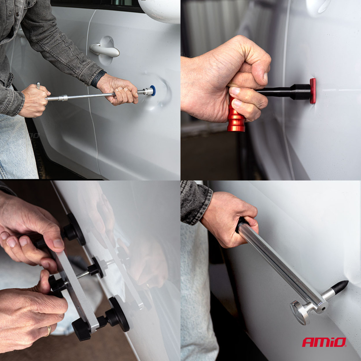 Large PDR body dent repair kit with bag, AMIO-04600