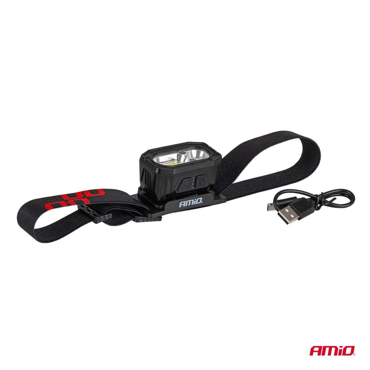 Rechargeable LED headlamp XPG+COB 1000mAh AMIO-04663