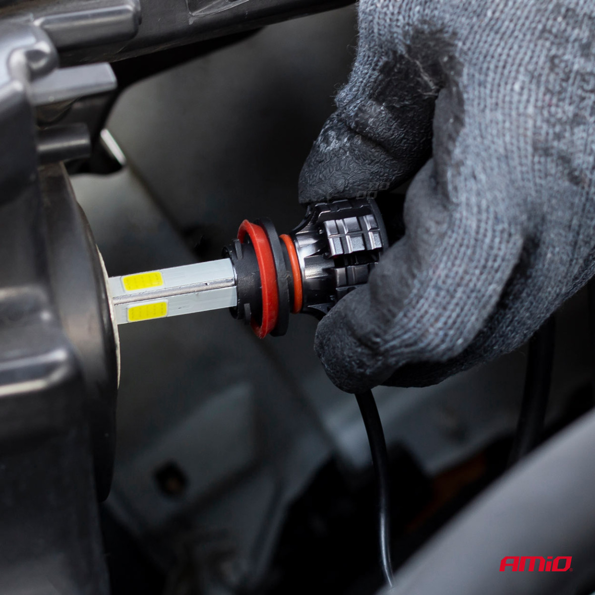 LED headlight bulbs COB Series H4 AMiO-02843
