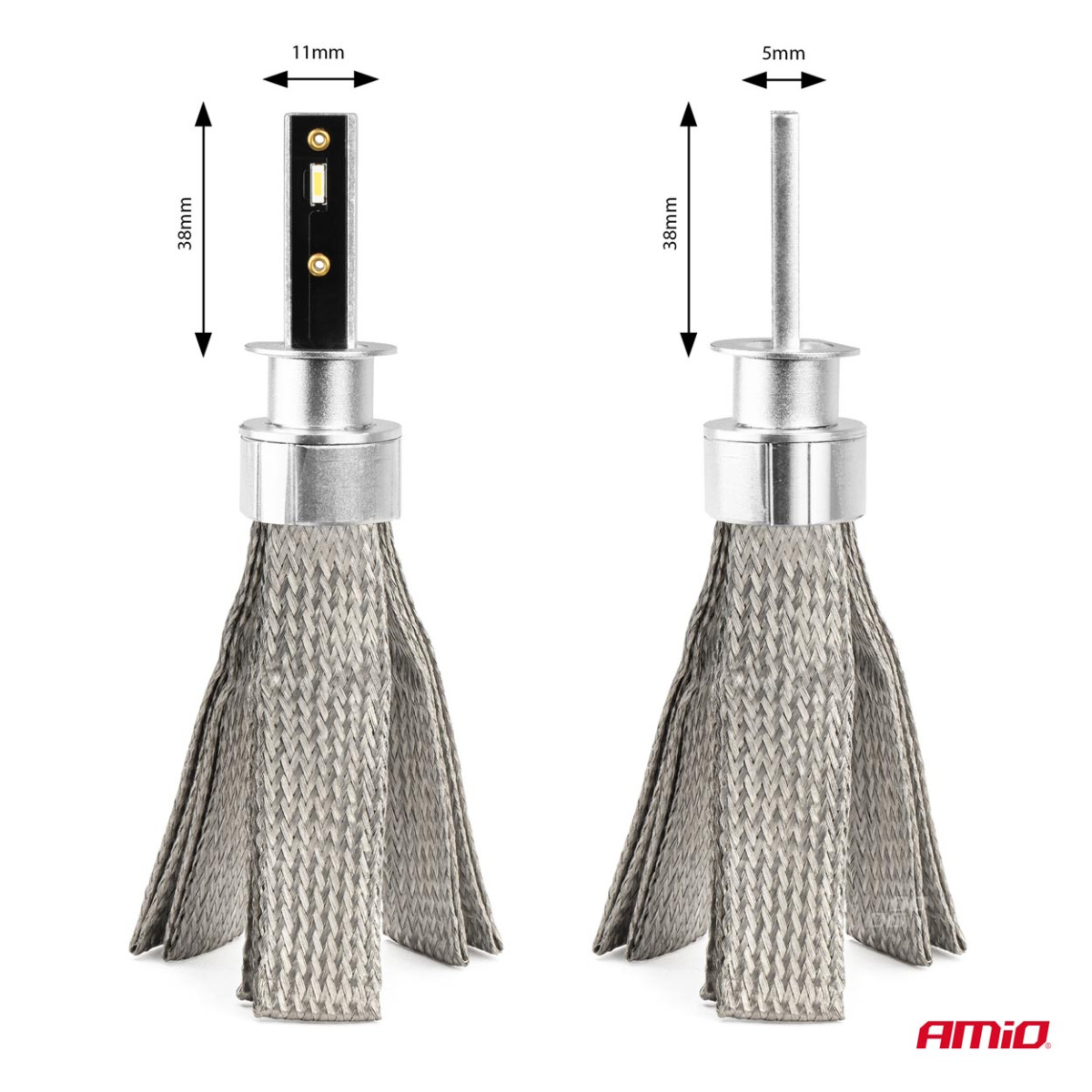LED headlight bulbs FLEX+ Series H1 canbus 6000K 12-24V AMIO-03655