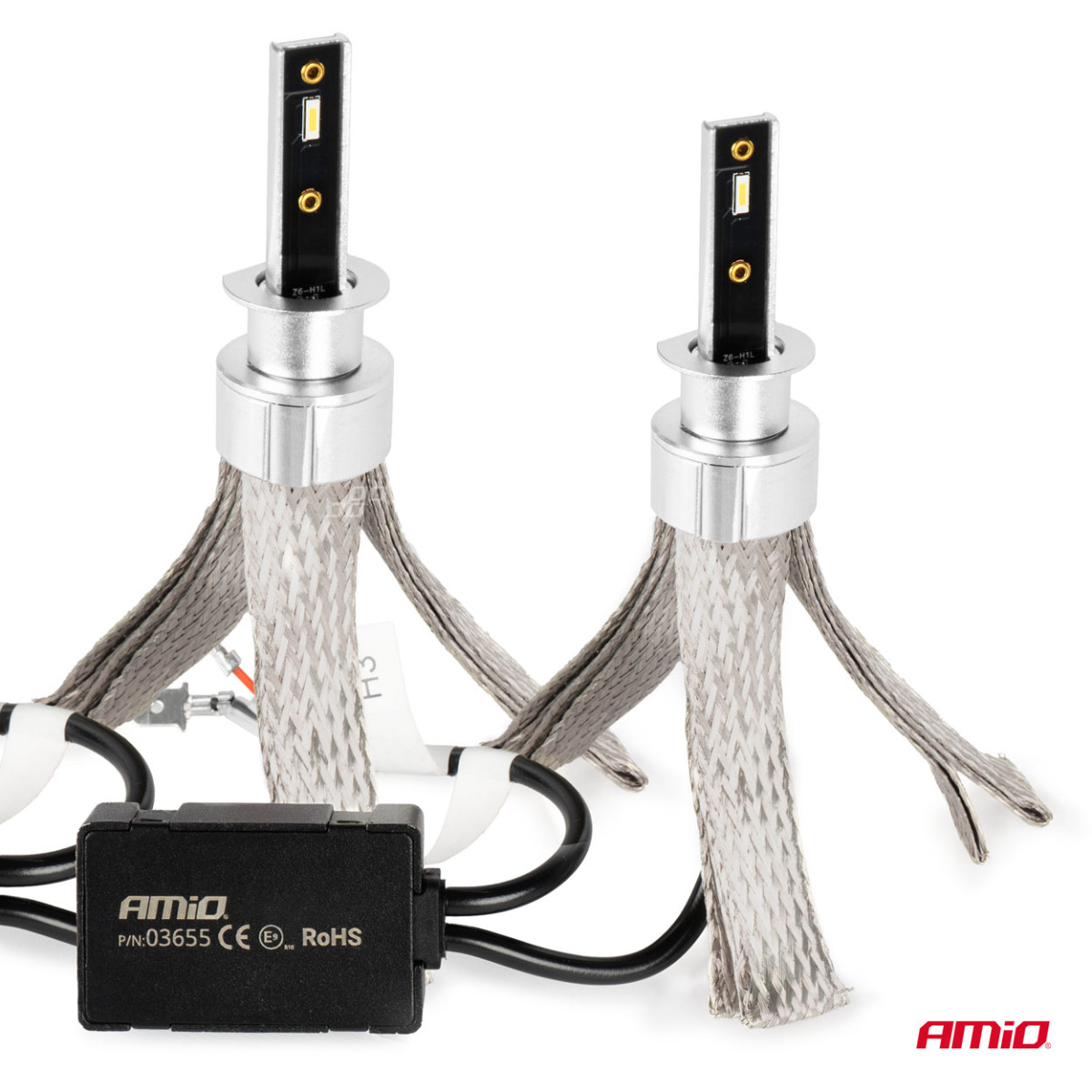 LED headlight bulbs FLEX+ Series H1 canbus 6000K 12-24V AMIO-03655