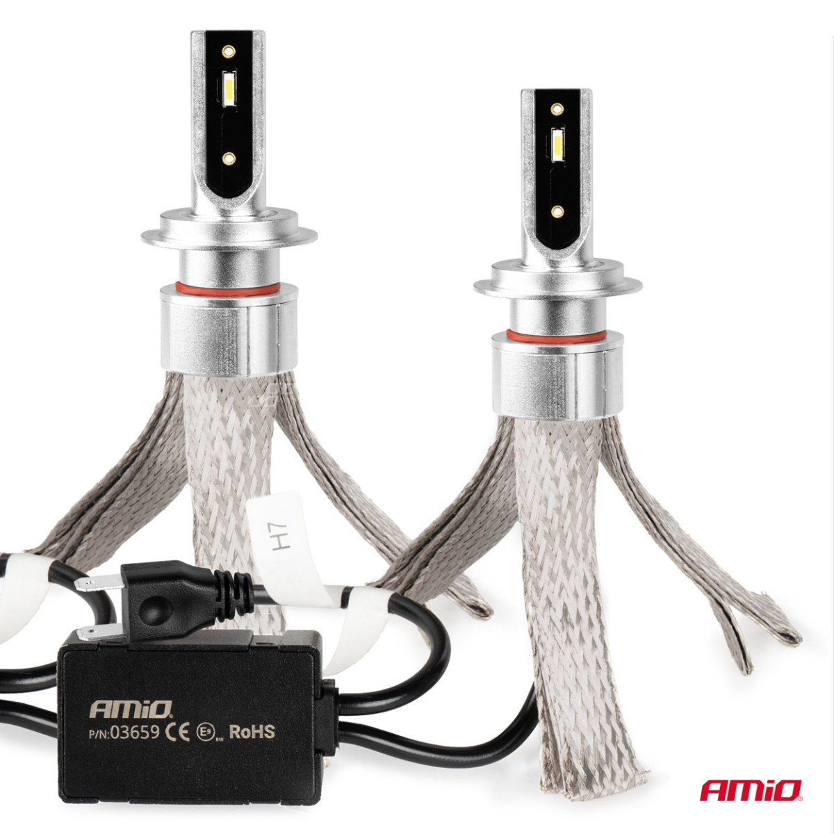 LED headlight bulbs FLEX+ Series H7 canbus 6000K 12-24V AMIO-03659