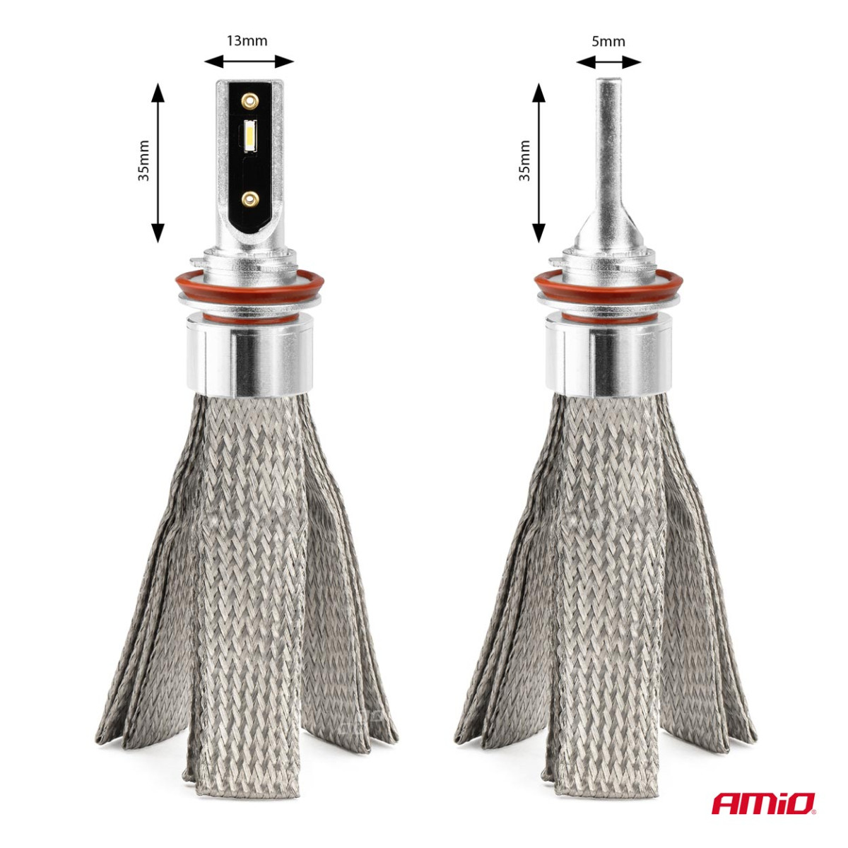 LED headlight bulbs FLEX+ Series H8 H9 H11 H16 canbus 6000K 12-24V AMIO-03663