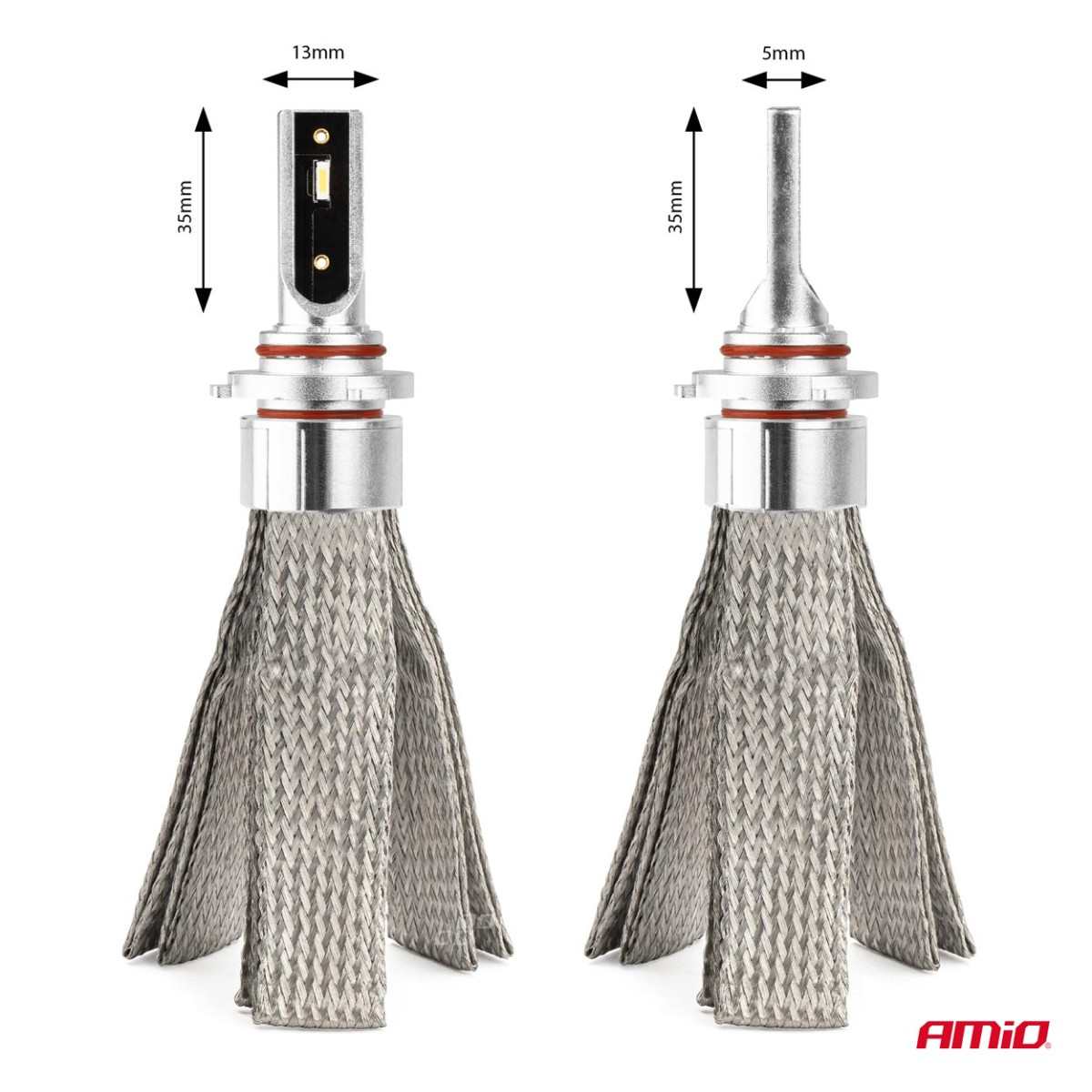 LED headlight bulbs FLEX+ Series HB3 9005/HIR1 9011/H10 canbus 6000K 12-24V AMIO-03664