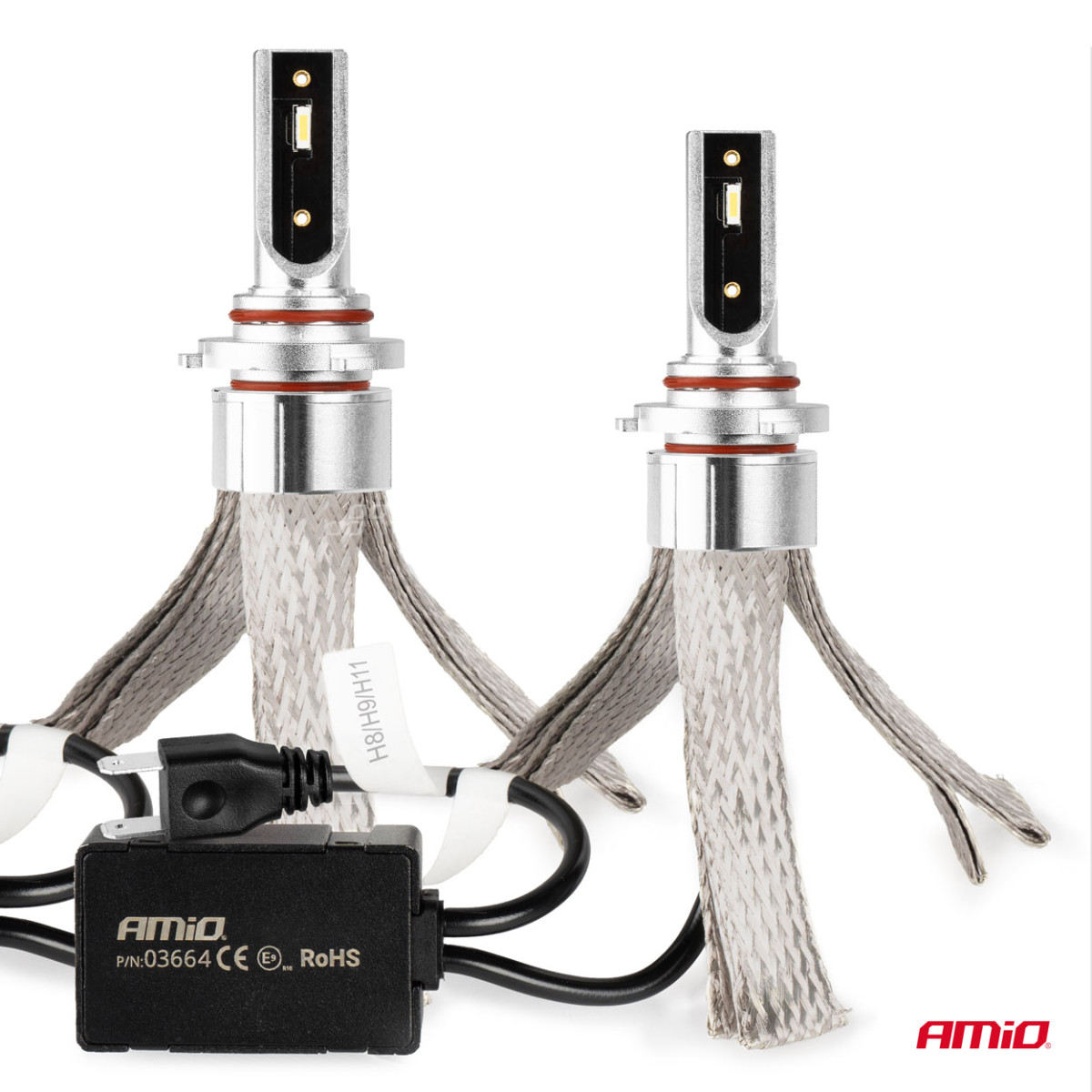 LED headlight bulbs FLEX+ Series HB3 9005/HIR1 9011/H10 canbus 6000K 12-24V AMIO-03664