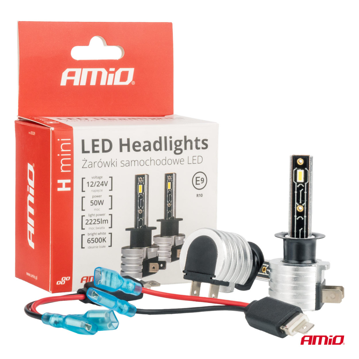 LED headlight bulbs H-mini Series H1 AMiO-03329