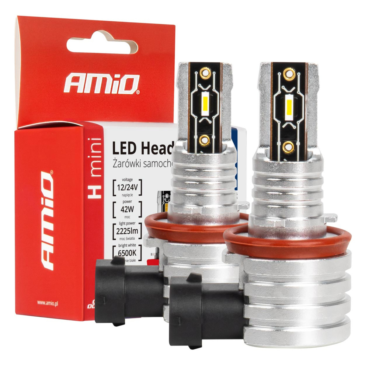 LED headlight bulbs H-mini Series H8/H9/H11/H16 AMiO-03333