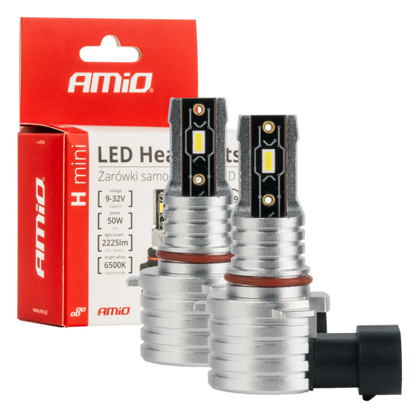 LED headlight bulbs H-mini Series HB3 9005/HIR1 9011/H10 AMiO-03334