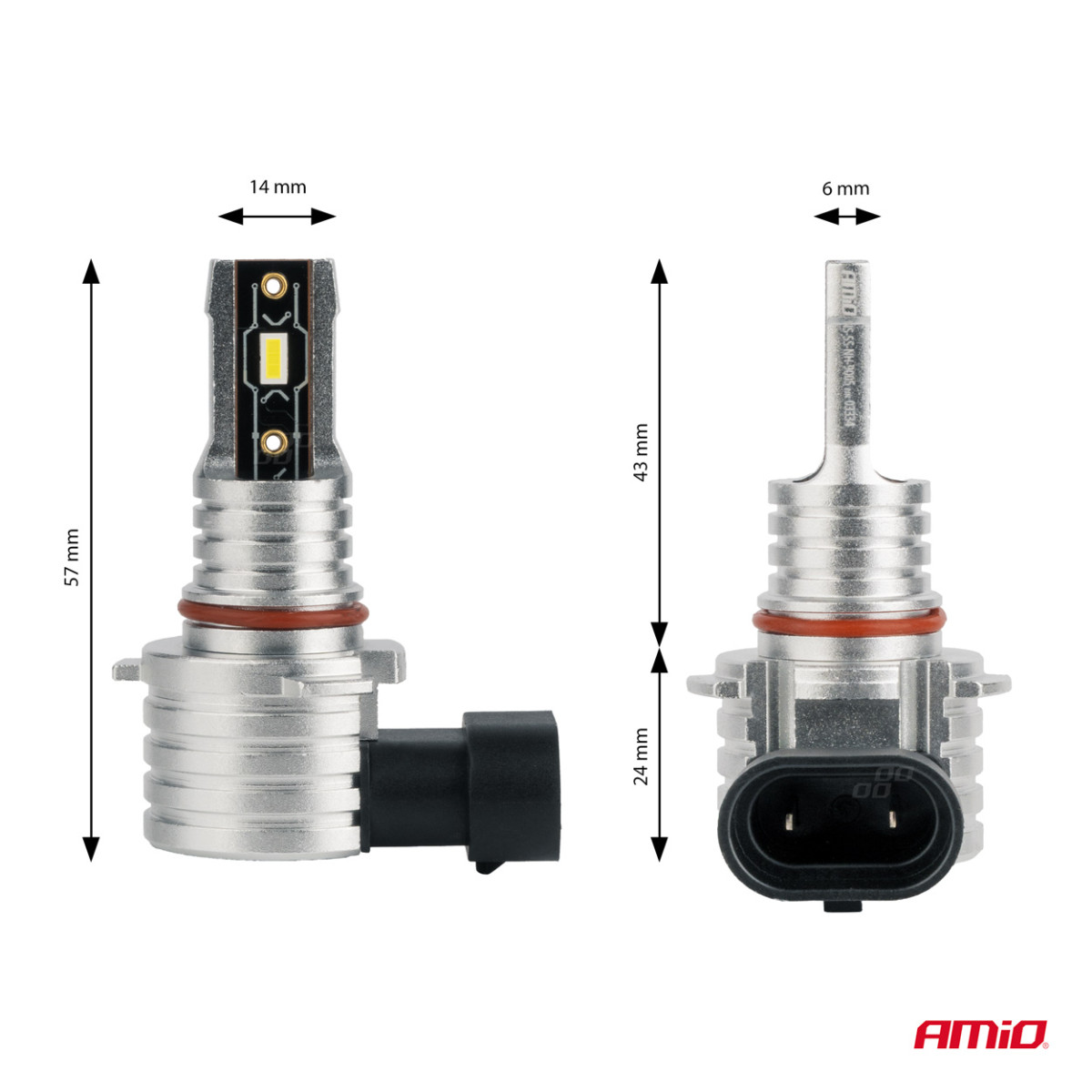 LED headlight bulbs H-mini Series HB3 9005/HIR1 9011/H10 AMiO-03334