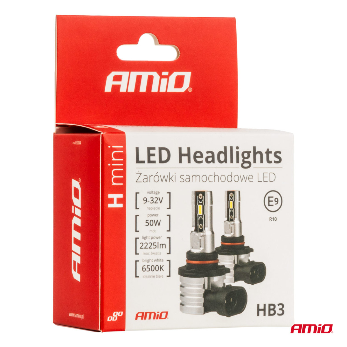 LED headlight bulbs H-mini Series HB3 9005/HIR1 9011/H10 AMiO-03334
