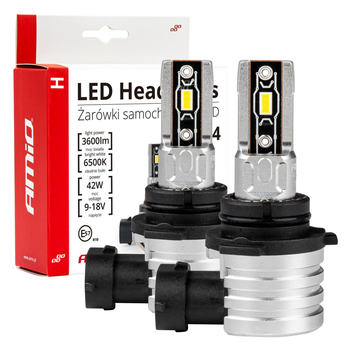 LED headlight bulbs H-mini Series HB4 9006 AMiO-03335