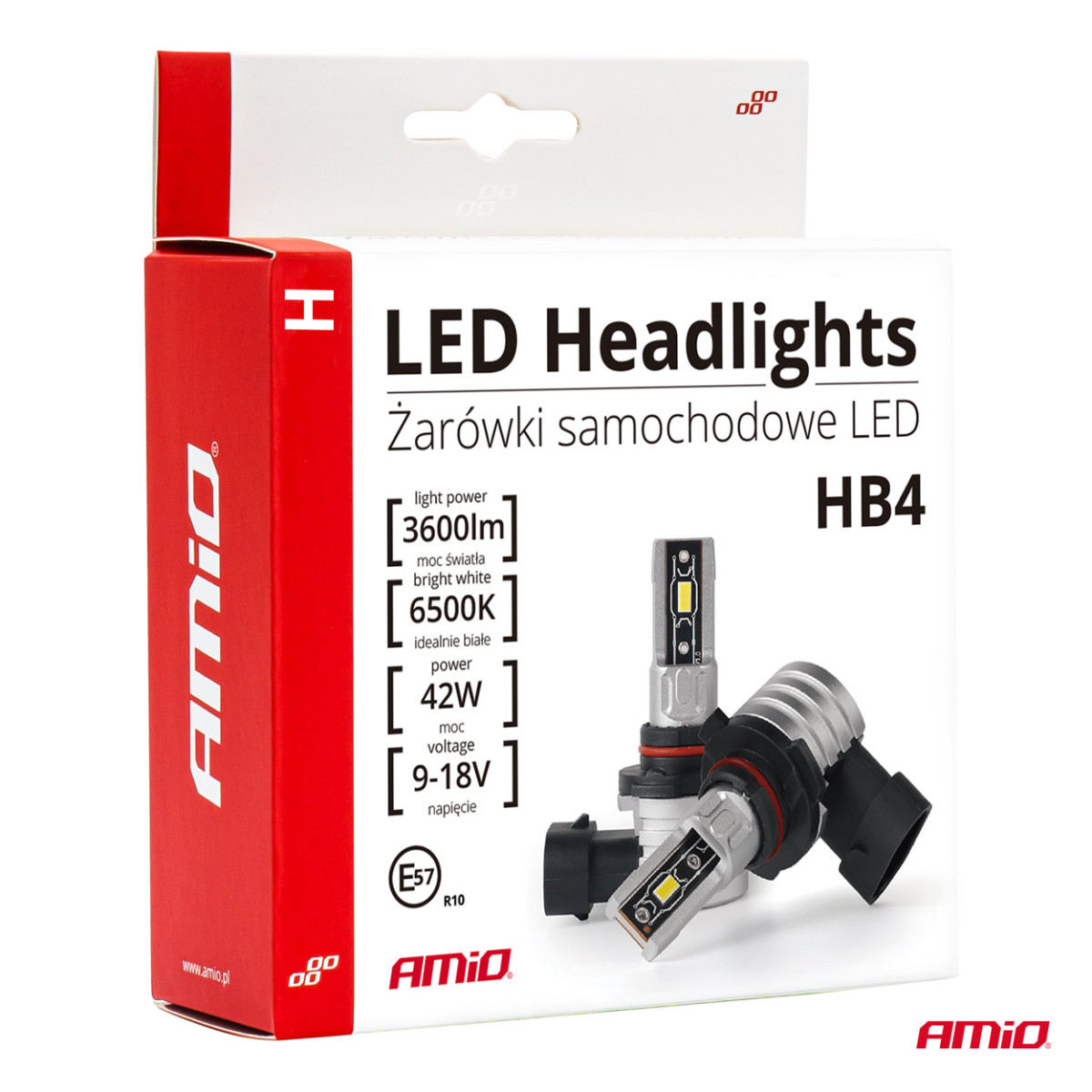 LED headlight bulbs H-mini Series HB4 9006 AMiO-03335