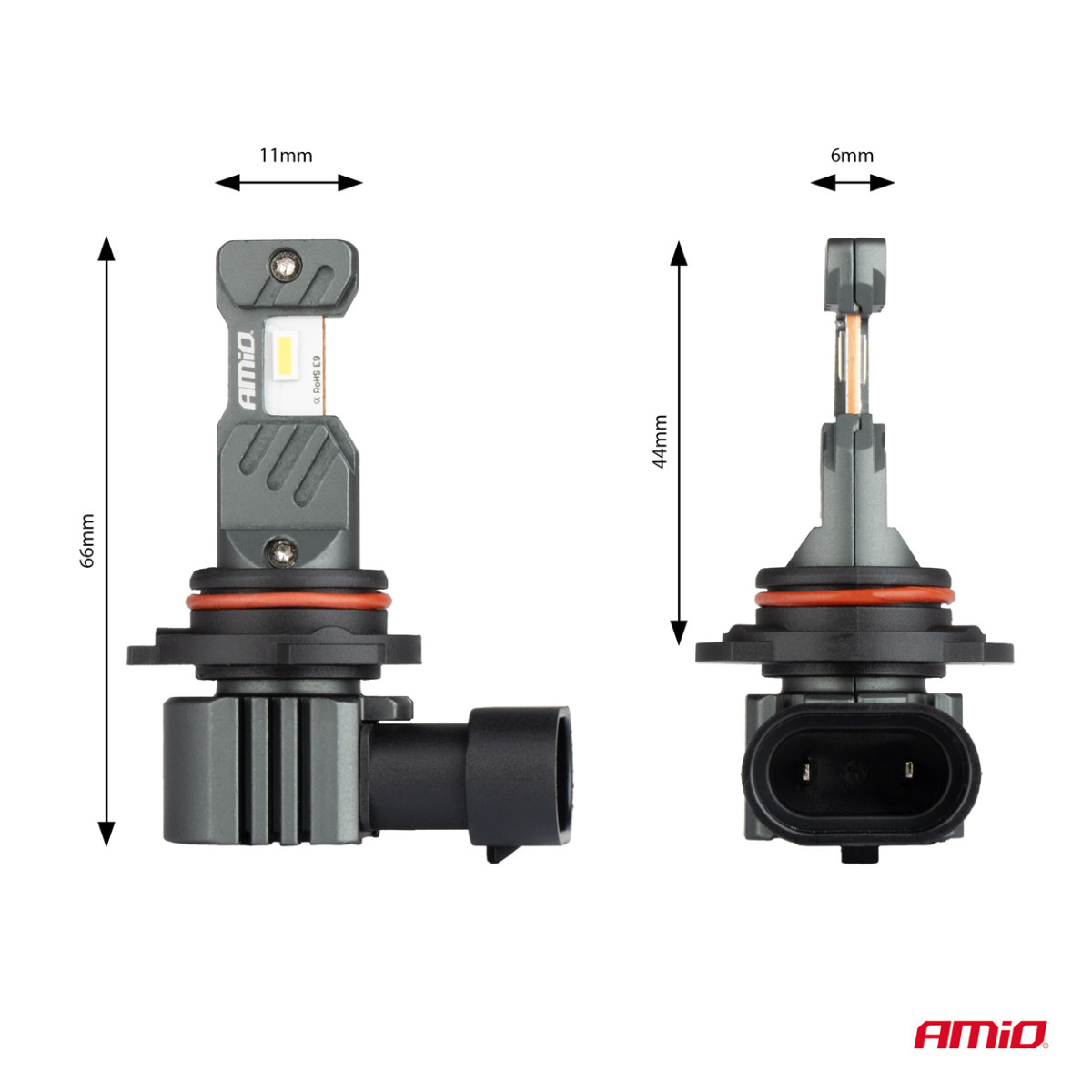LED headlight bulbs Hybrid series HB4 9006 6000K Canbus 60W AMIO-04118