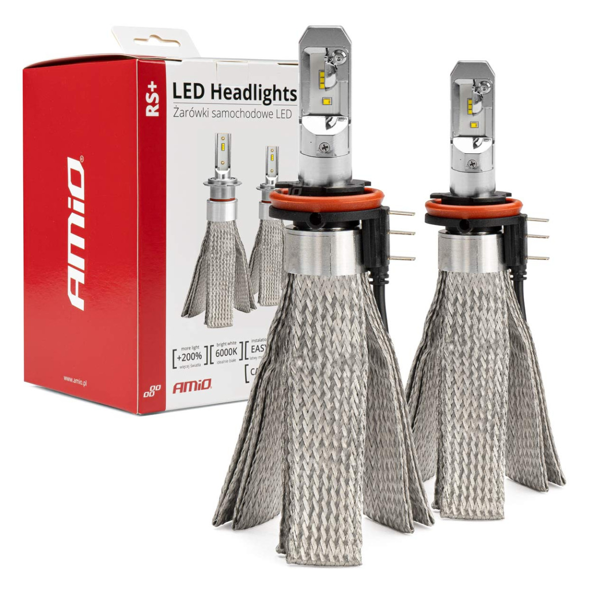 LED headlight bulbs RS+ Series H15 50W AMIO-01080