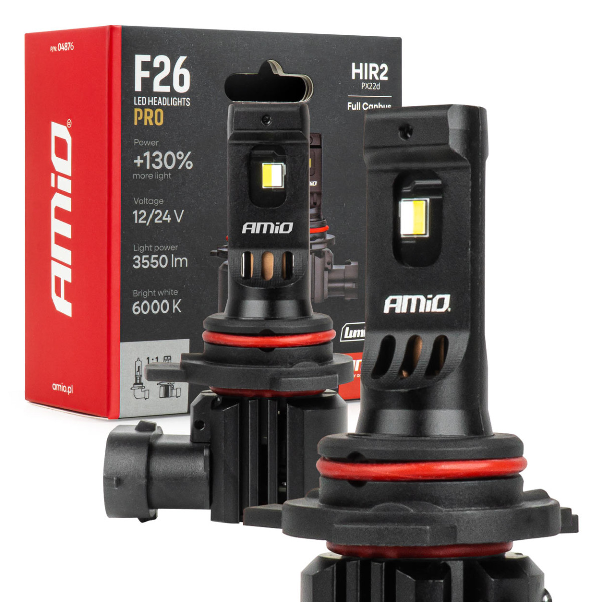 LED car bulbs HIR2 F26 PRO LumiTec LIMITED +130% DUO FULL CANBUS 12V/24V AMIO-04876