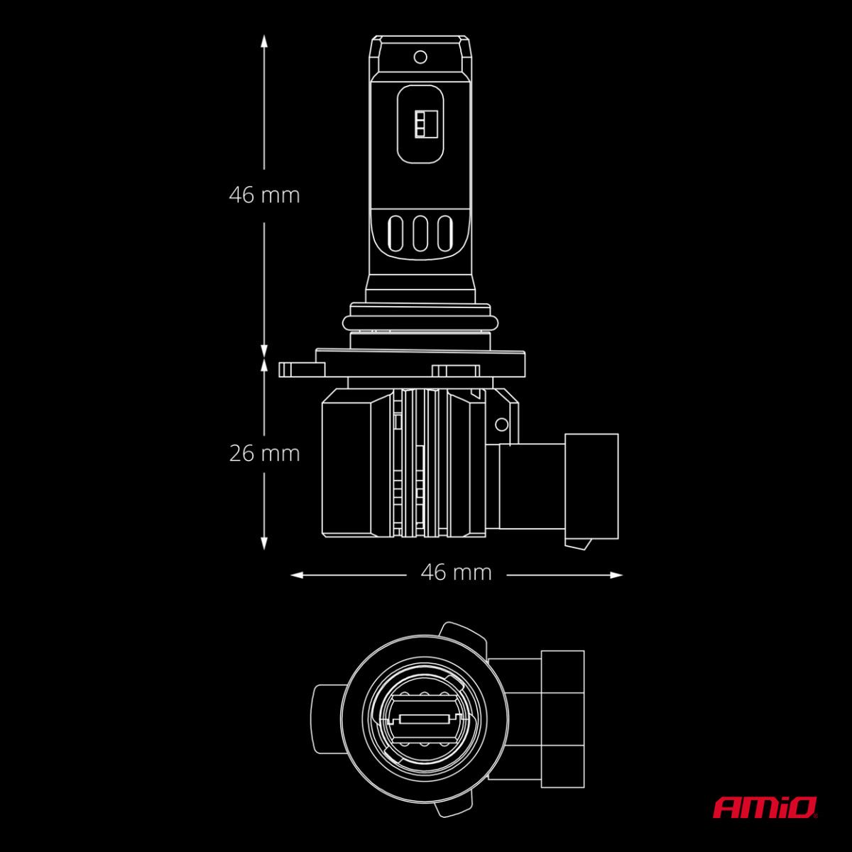 LED car bulbs HIR2 F26 PRO LumiTec LIMITED +130% DUO FULL CANBUS 12V/24V AMIO-04876