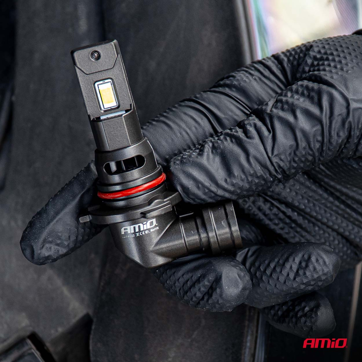 LED headlight bulbs F25 PRO BLACK FULL CANBUS HB3 68W 12V 24V AMIO-04722