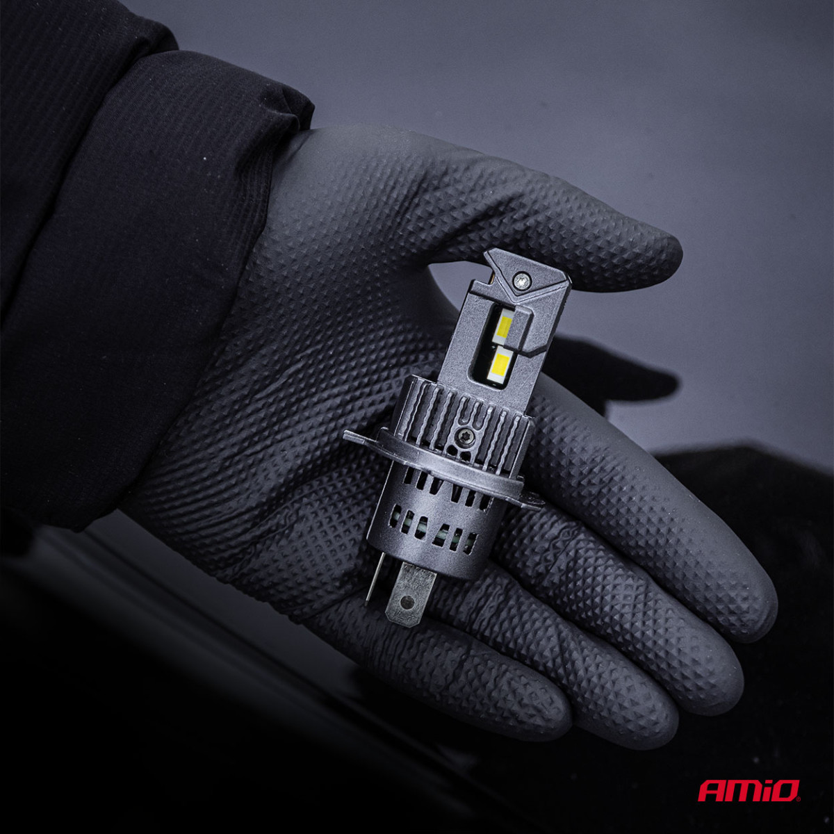 LED headlight bulbs F25 SILVER FULL CANBUS H4/H19 54/58W 12V 24V AMIO-04703