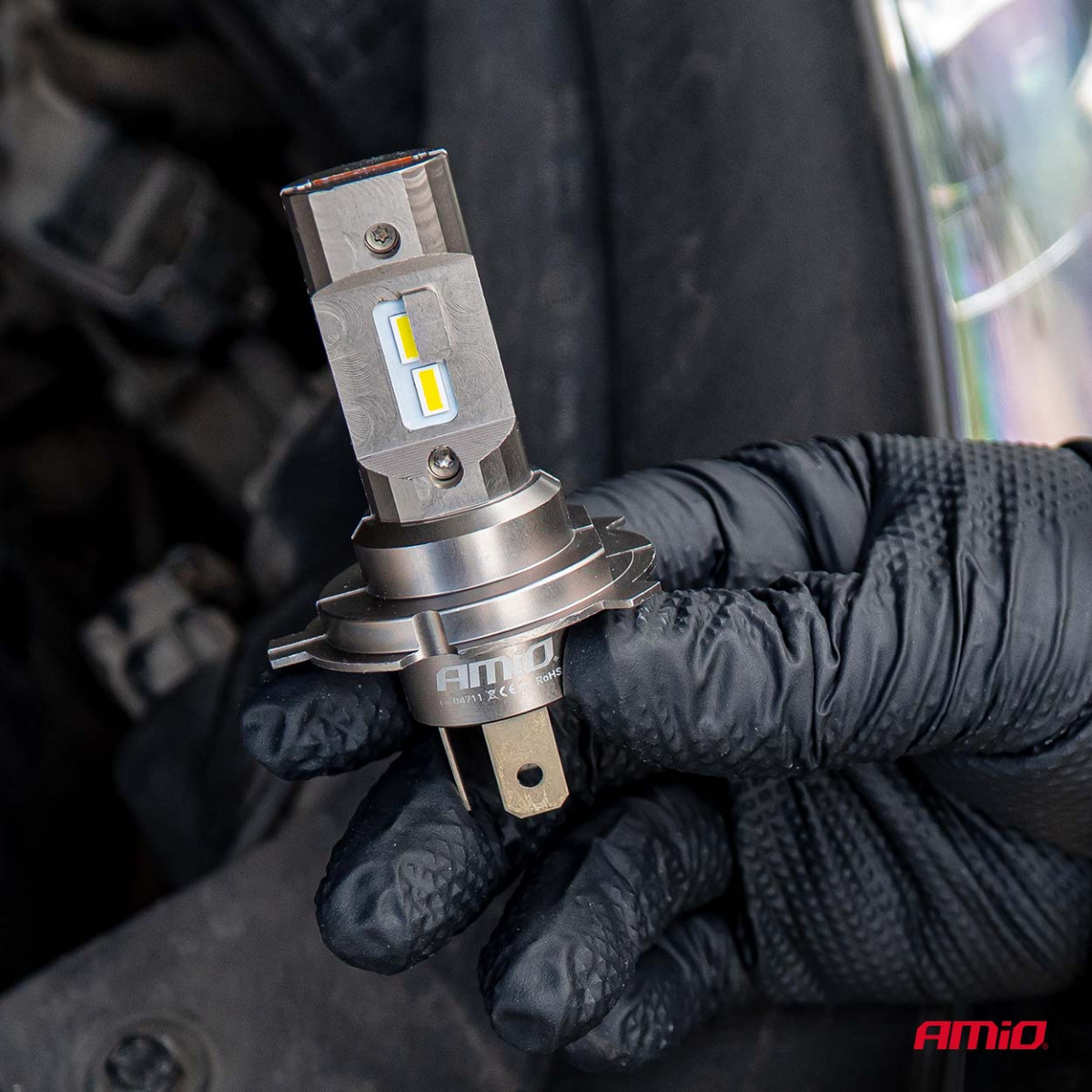 LED headlight bulbs H25 CANBUS H4 H19 12V 36W, AMIO-04711