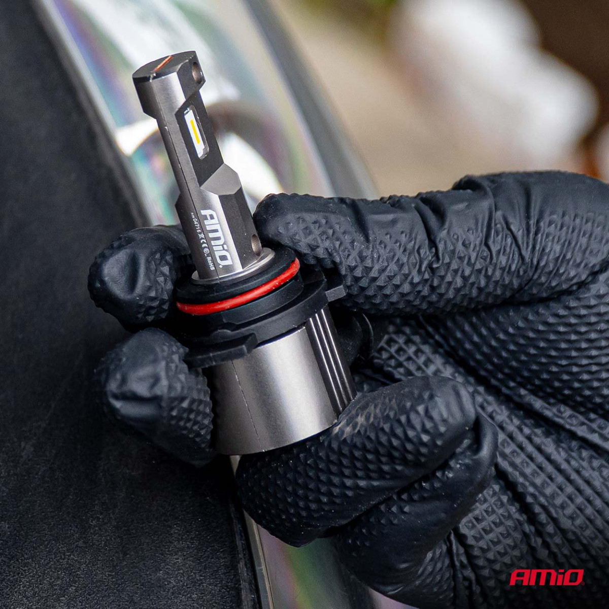 LED headlight bulbs Series H25 CANBUS HIR2 9012 12V 31W, AMIO-04716