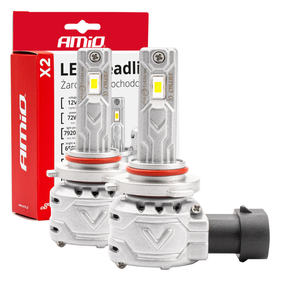LED headlight bulbs X2 Series HB3 9005/HIR1 9011/H10 AMiO-02975