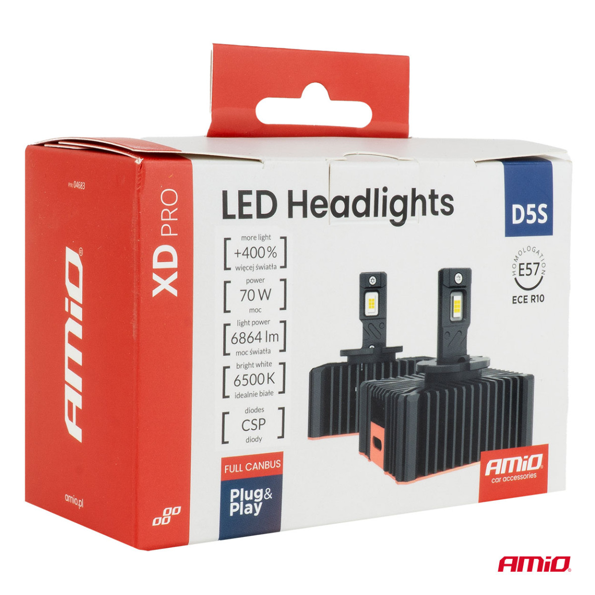 LED headlight bulbs XD PRO D5S FULL CANBUS AMIO-04683