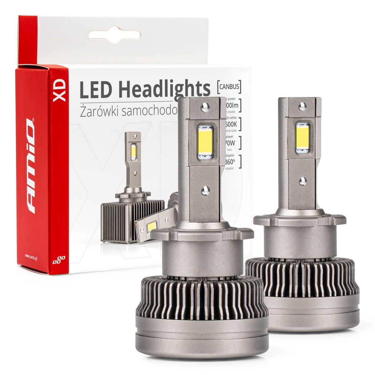 LED headlight bulbs XD Series D2S/D2R AMiO-03311