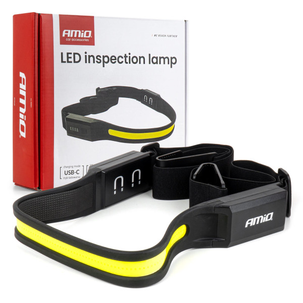Magnetic COB work light with flexible strap, 4000 mAh, AMIO-04941