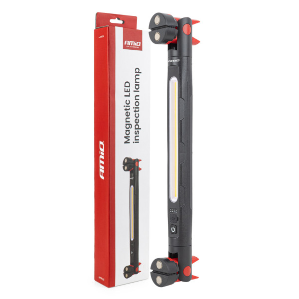 LED inspection lamp with magnet and clamp, 4000 mAh, AMIO-05024 LED inspection lamp with magnet and clamp, 4000 mAh, AMIO-05024