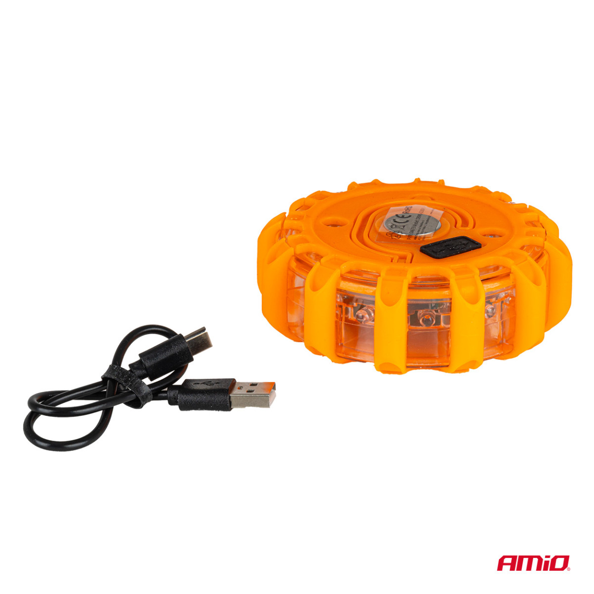 Rechargeable LED emergency light with flashlight function, 12 SMD + 3 SMD, 650 mAh AMIO-04829