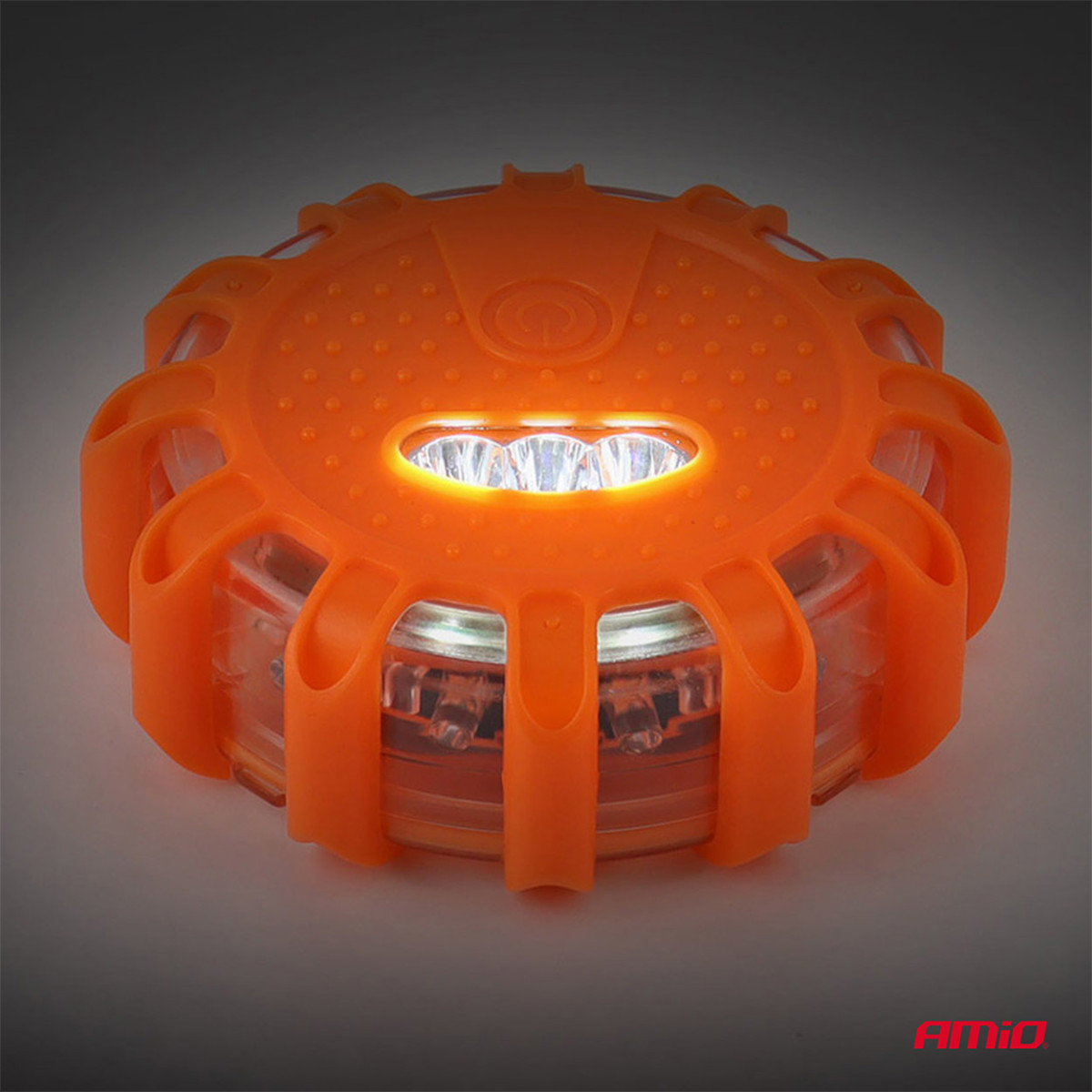 LED emergency light with flashlight function, 12 SMD + 3 SMD, 3×AAA, IP65 AMIO-04828
