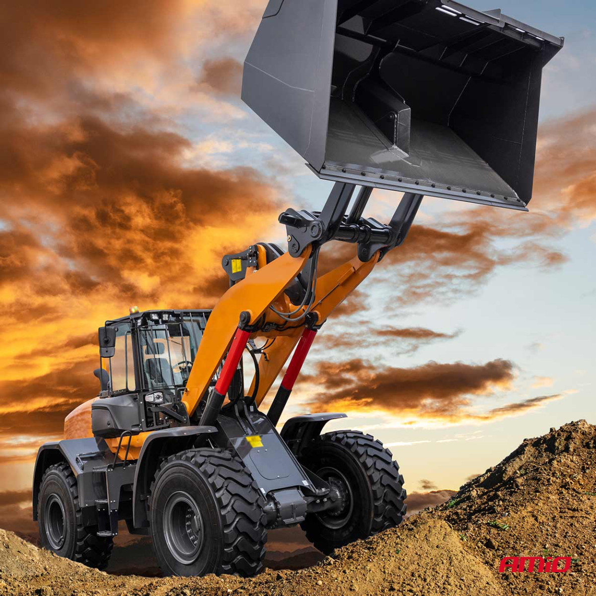 LED warning light 24 LED W25M 12V 24V AMIO-03340