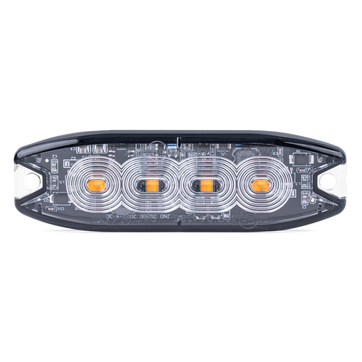 LED warning lamp 4 LED R65 R10 12-24V AMIO-02298