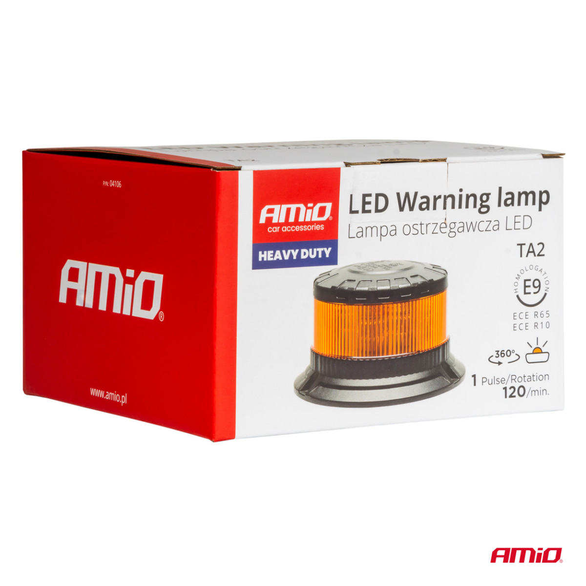 LED warning lamp W28B 12V 24V AMIO-04106