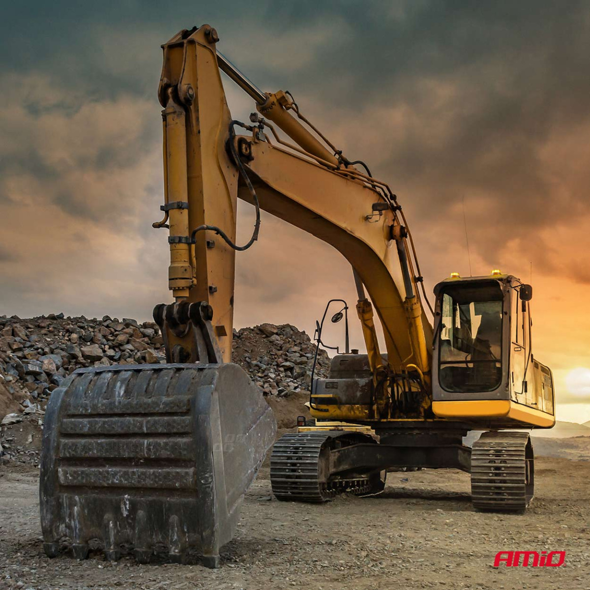 LED warning lamp W28M 12V 24V AMIO-04108