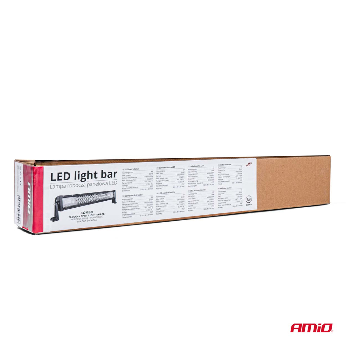 LED panel work lamp SLIM, curved, 52 cm, 9-36V, AWL44