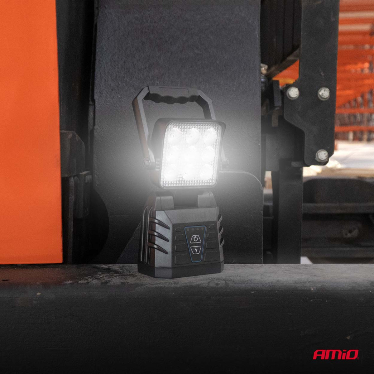 Portable LED work and warning lamp 15W (BATT) AMIO-04865