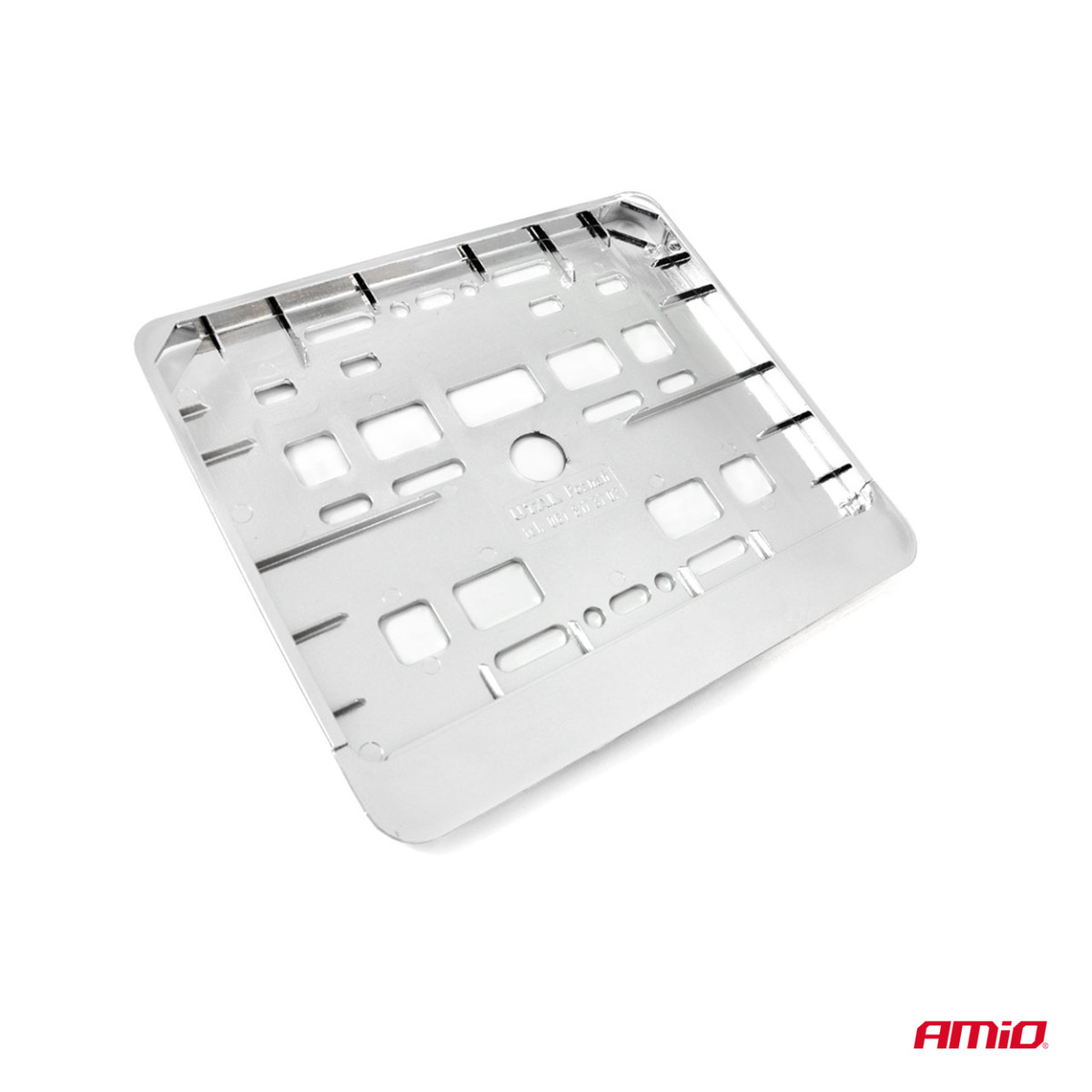 Motorcycle license plate holder – chrome, AMIO-01167
